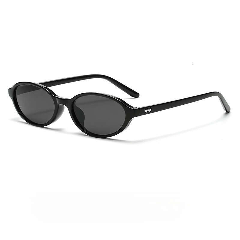Sunglasses New Heart Nerd Glasses Oval Small Frame No Makeup Retro Trendy Sun glasses