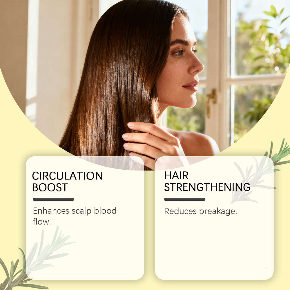 Hoegoa Rosemary Castor Care Essential Oil Moisturizes Massage Scalp Smooth Hair Shiny