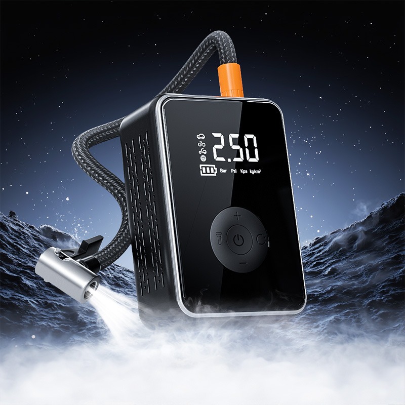 Wireless Car Air Compressor Pump - Electric Tire Inflator for Auto, Motorcycle, Bicycle, Boat Inflatable Balls, Portable Digital