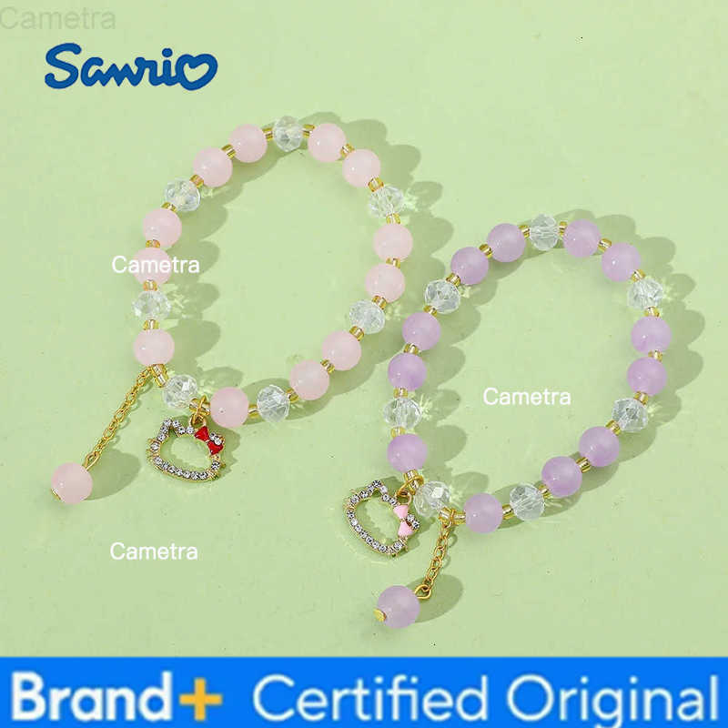 Sanrio Hello kitty Y2k Lover Diy Bracelet Anime Cute Kitty Cat Temperament High-grade Hand Jewelry To Give Girlfriend Gift H251229