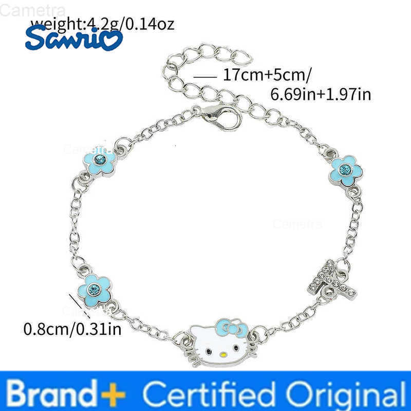 Sanrio Anime Character Hello Kitty Bracelet Fashion Cute Kitty Cat Bangle For Women Girls Birthday Jewellery Gifts H251229