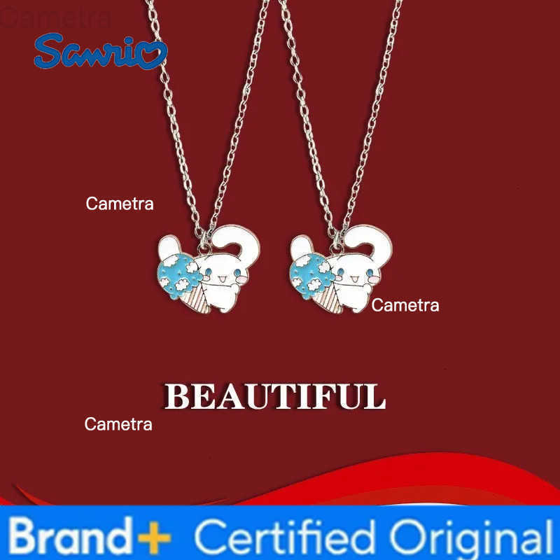 Sanrio Cinnamoroll Necklace Anime Figures Cartoon Alloyed Necklace Q Figural Anime Merchandise Decoration Children Birthday Gift H251229