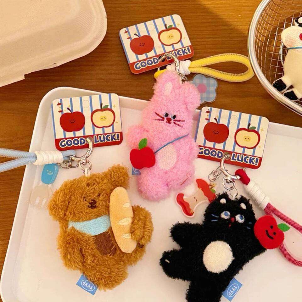 ZAKOL Cute Pet Rabbit Doll Backpack Keychain Versatile Sweet Bag Pendant KeyRing Girlfriend Couple Festival Gift