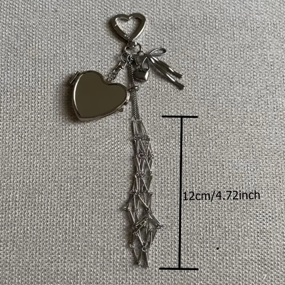 n Stainless Steel Metal Net Pocket Lipstick Bag Keychain Interchangeable Lip Balm Key Chain Charm Accessories 251219