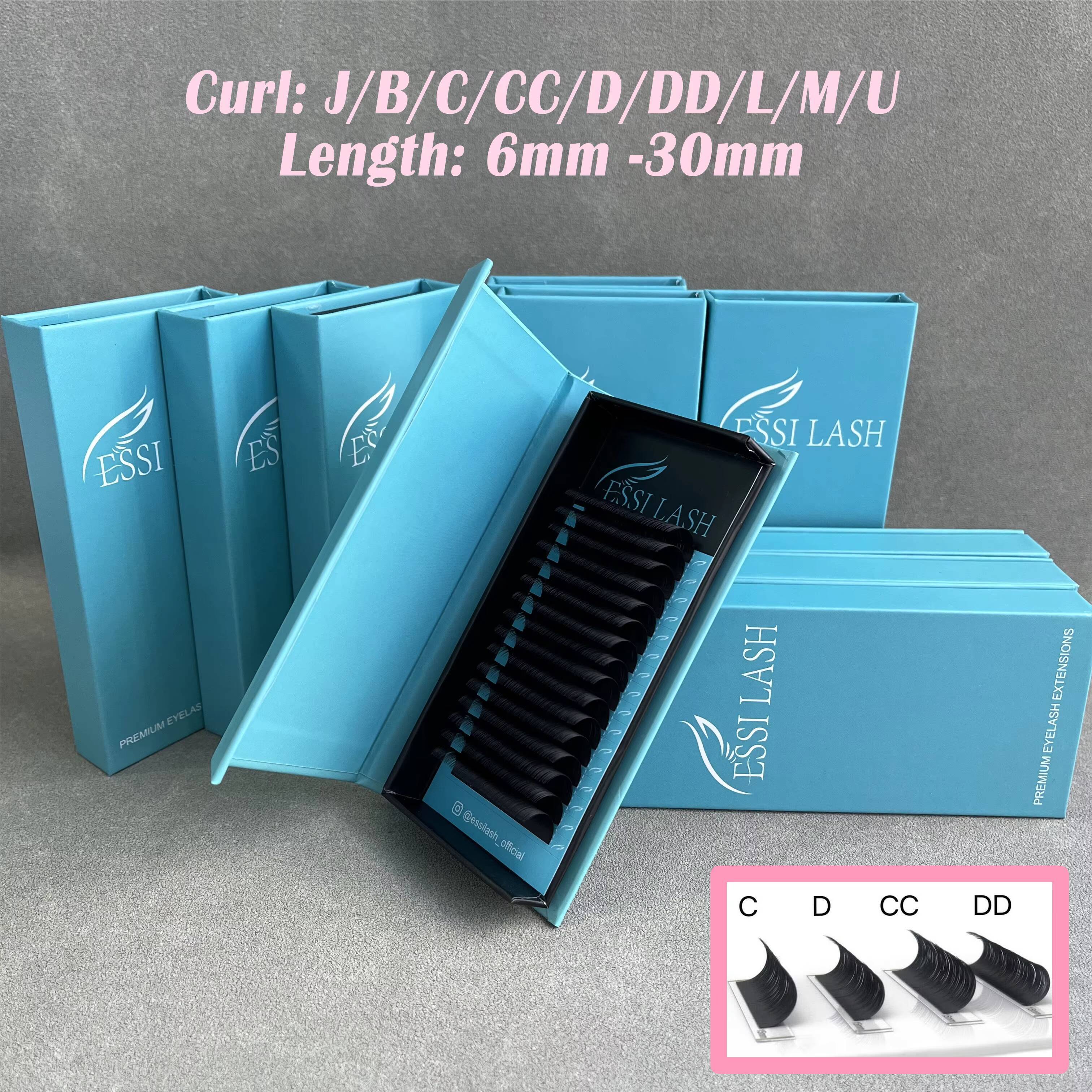 Russian Volume Lash Extensions Individual Volume Eyelash Extension Private Label Cashmere Hand Made Available with Free Design