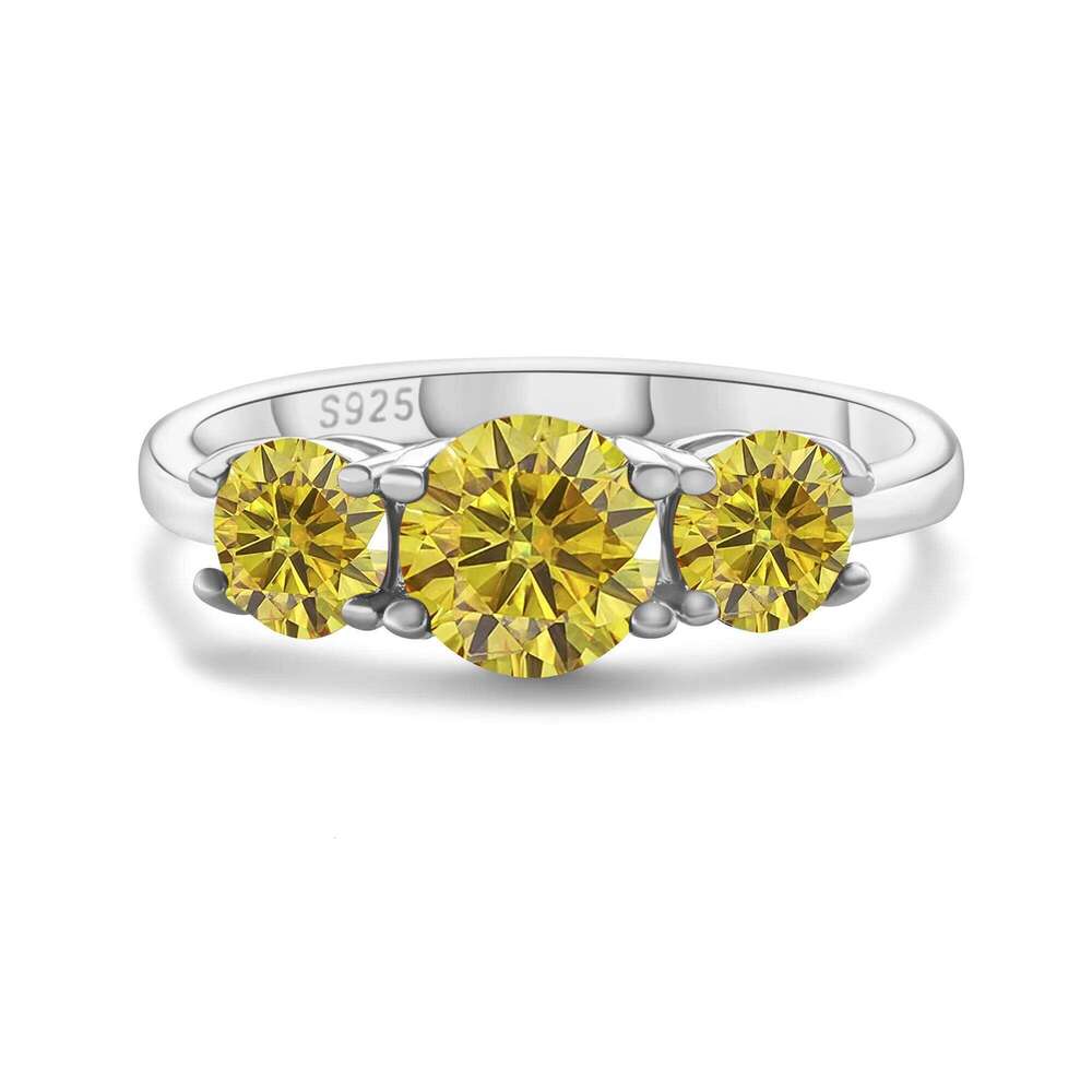 Luxury 925 Sterling Silver ring for charm lady with 2 Ct red color moissanite Pass Diamond Test Wedding Fine Jewelry gift f7b