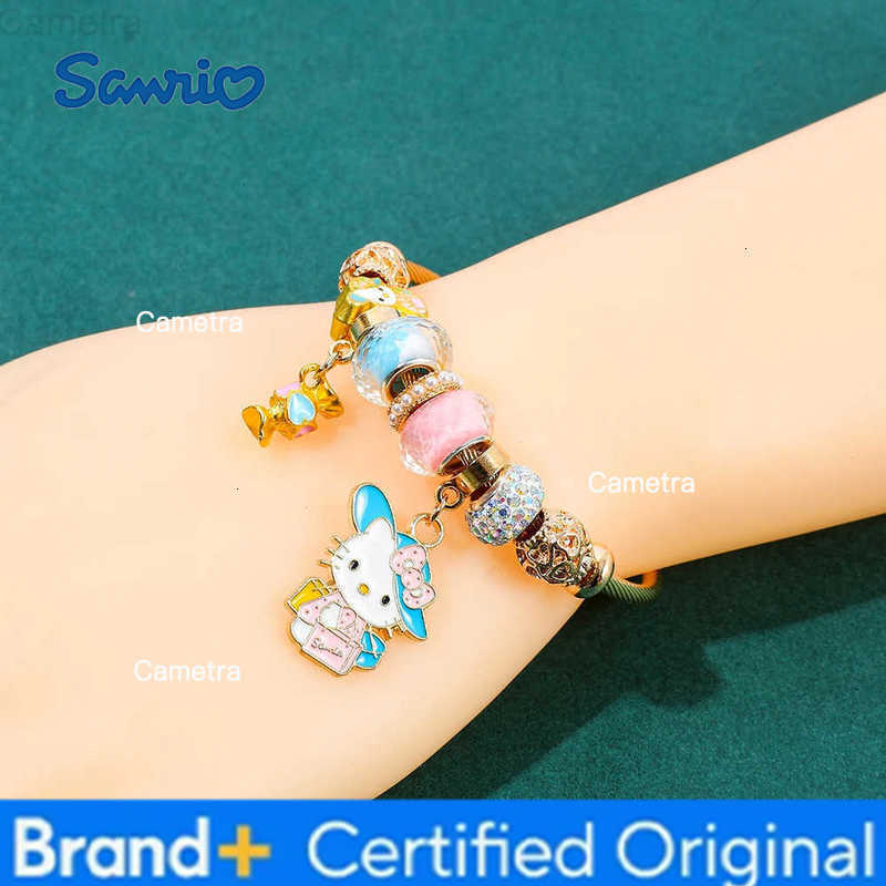 Sanrio Hello Kitty Charm Bracelet Exquisite Cartoon Figure Kitty Cat Jewelry Accessories Gifts H251229