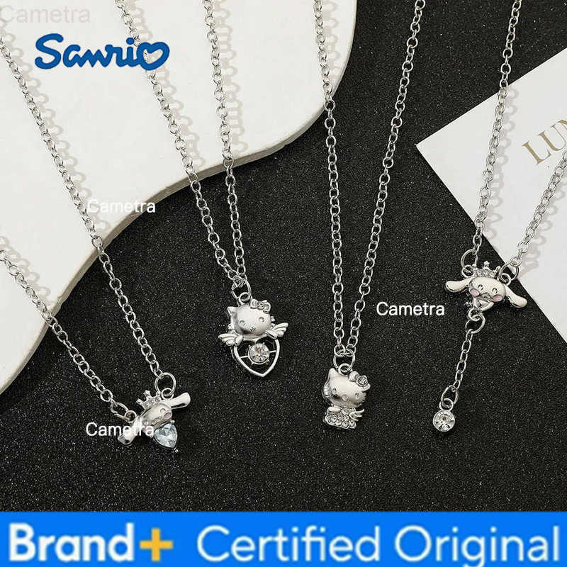 Sanrio Series Hello Kitty Kawaii Cinnamoroll Pendant Necklace Fashion Cute Necklace Accessories Girl Birthday Party Gifts H251229
