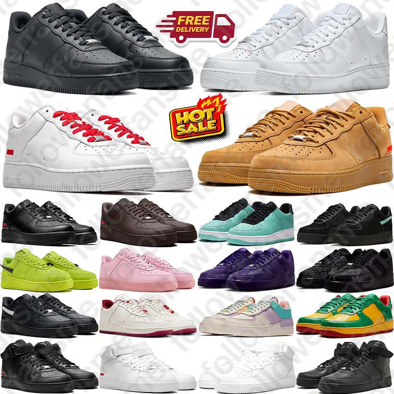 Free Shipping Designer airforc forces1 one sneakers running shoes trainers for mens womens triple black men women Sports runners size 36-45
