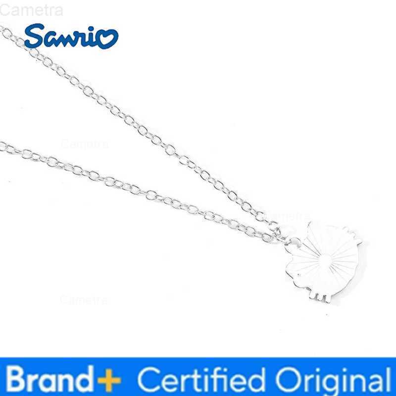 Sanrio Kawaii Hello Kitty Enamel Pendant Necklace Fashion Simple Anime Peripheral Jewelry Cartoon KT Cat Neck Chain Accessories H251229