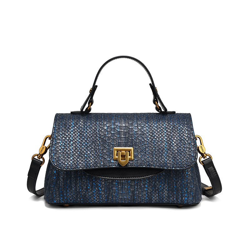 New Design COCIO Cross-border New Light Luxury Fashion Versatile Snake Pattern Women's Fashion versatile single-shoulder hand-held crossbody bag 