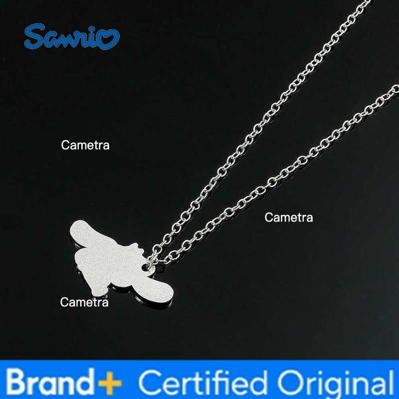 Sanrio Anime Cartoon Characters Cinnamoroll Cute Pendant Necklace Kawaii Fashion DIY Accessory Necklace for Girl Christmas Gifts H251229