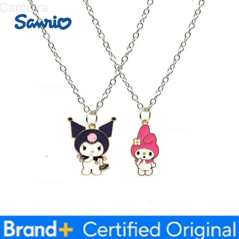 Sanrio Cartoon Anime Kuromi Mymelody Pendant Necklace Cute Cartoon Figure Pendant Accessories Kawaii Necklace for Best Friend Gift H251229