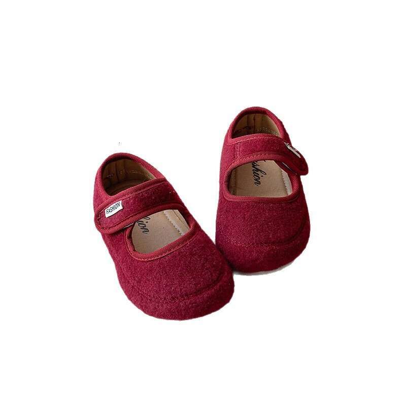 INS French Style Felt Small Leather 2025 Autumn New Korean Version Girls' Retro Suede Princess Soft Sole Single Shoes