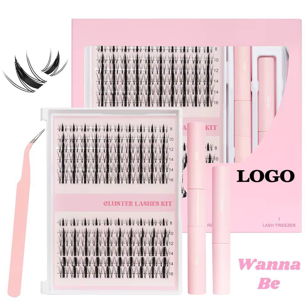 Custom Cluster Lashes Kit Individual Pre Cut Diy Cashmere Cluster Lashes Extensions at Home Lash Clusters