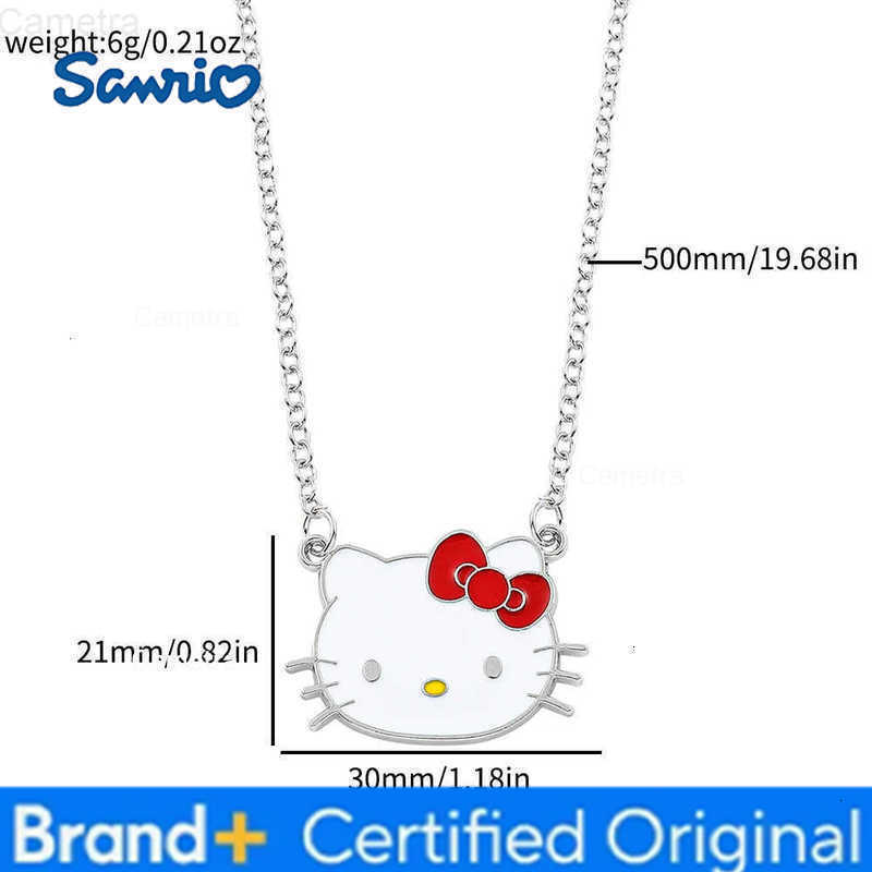 Sanrio 1 PC New Kawaii Hello kitty Necklace Pendant Anime Y2K Necklace Girl Retro Accessories Party Gifts H251229