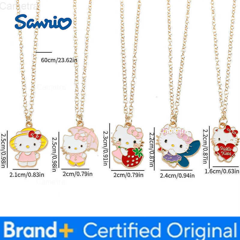 Sanrio Set Series Anime Figure Necklace Fashion Exquisite Cute Hello Kitty Kuromi Neckchain For Friends Birthday Jewelry Gifts H251229