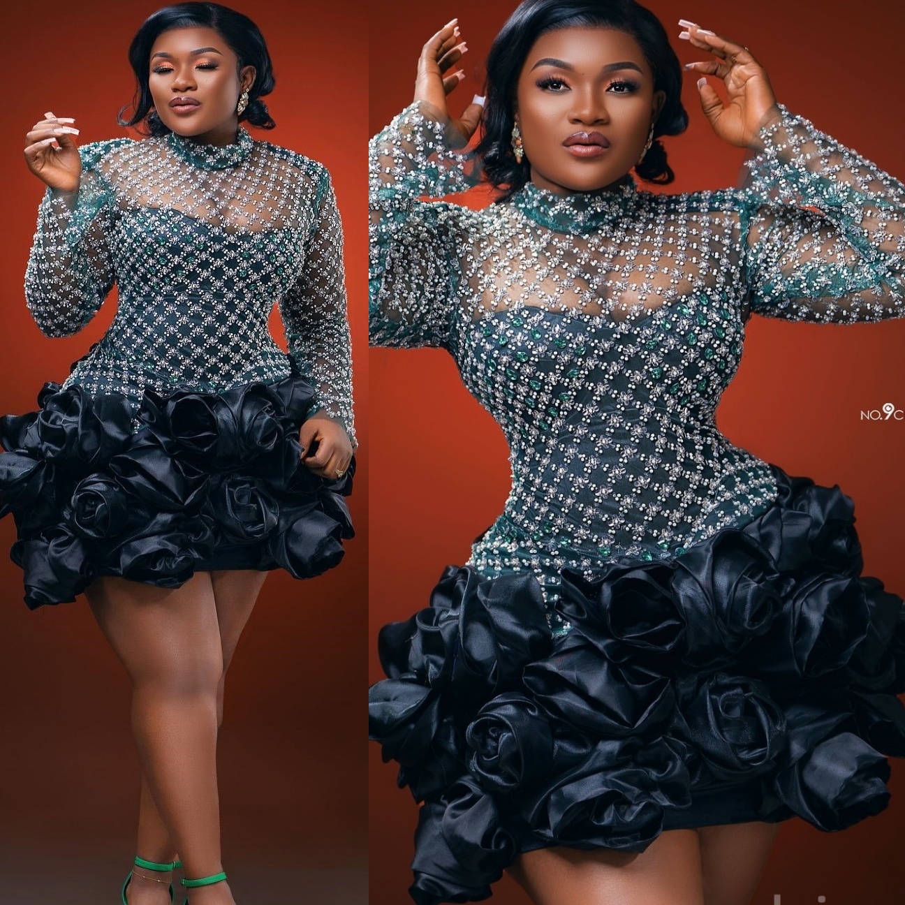 Chic Black Sheath 2026 Cocktail Dress Sequined Flowers Full Sleeves Short Mini Graduation Homecoming Dresses For Special Occasions Sweetheart Gowns