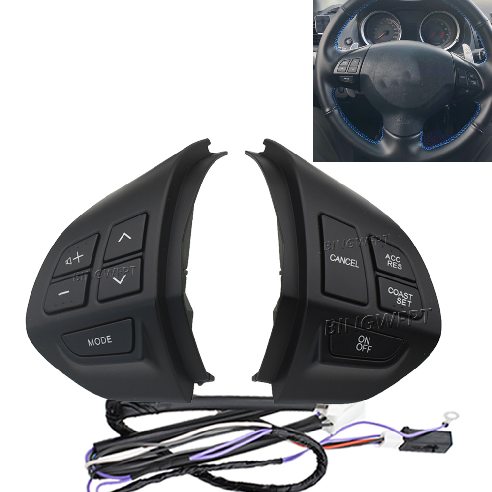 High quality Steering Wheel Audio Cruise Control Switch Button 8701A087 For Mitsubishi Asx 2007-2012 Lancer Outlander Rvr Pajero Sport 8602A008
