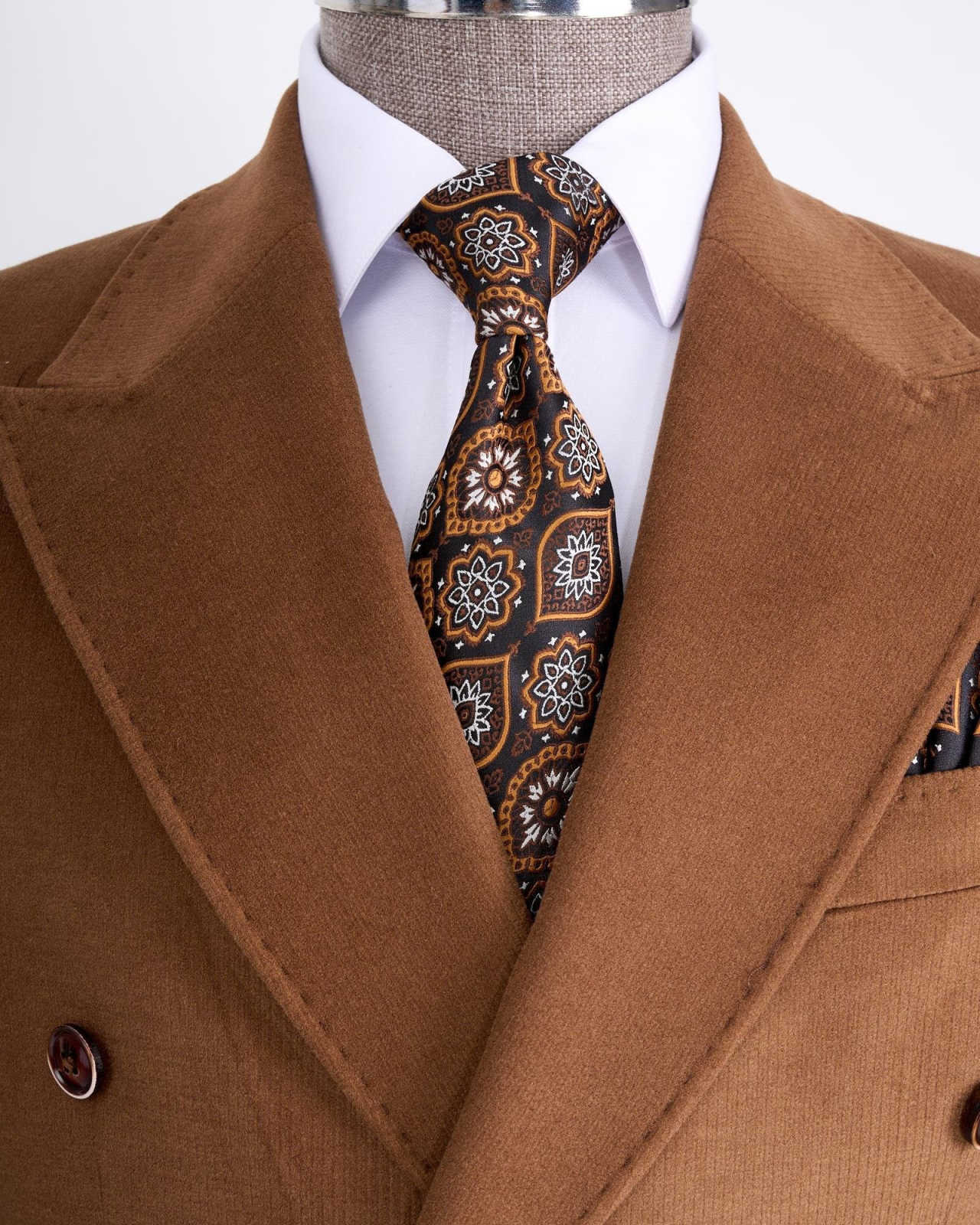 Fashion Men Suit Set Formal Double Breasted Peaked Lapel Male Suit Slim Daily Causal Office Wedding Tuxedo