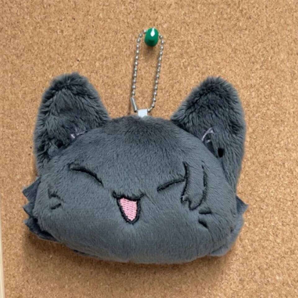 ZAKOL New Anime Cartoon Soft Plush Cat Doll Keychain Korean Fashion Backpack Pendent Ornament Accessories Gift for Women Girls
