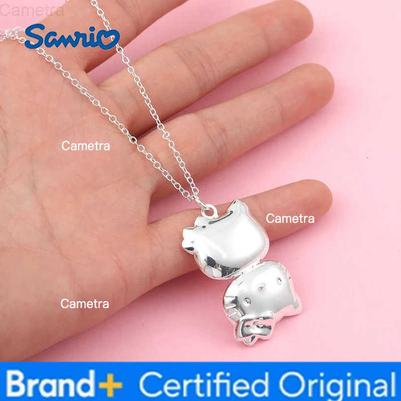Sanrio Y2K Hello Kitty Pendant Necklace Korean Fashion Jewelry for Girls Can Open Design Girls Fashion Accessory H251229
