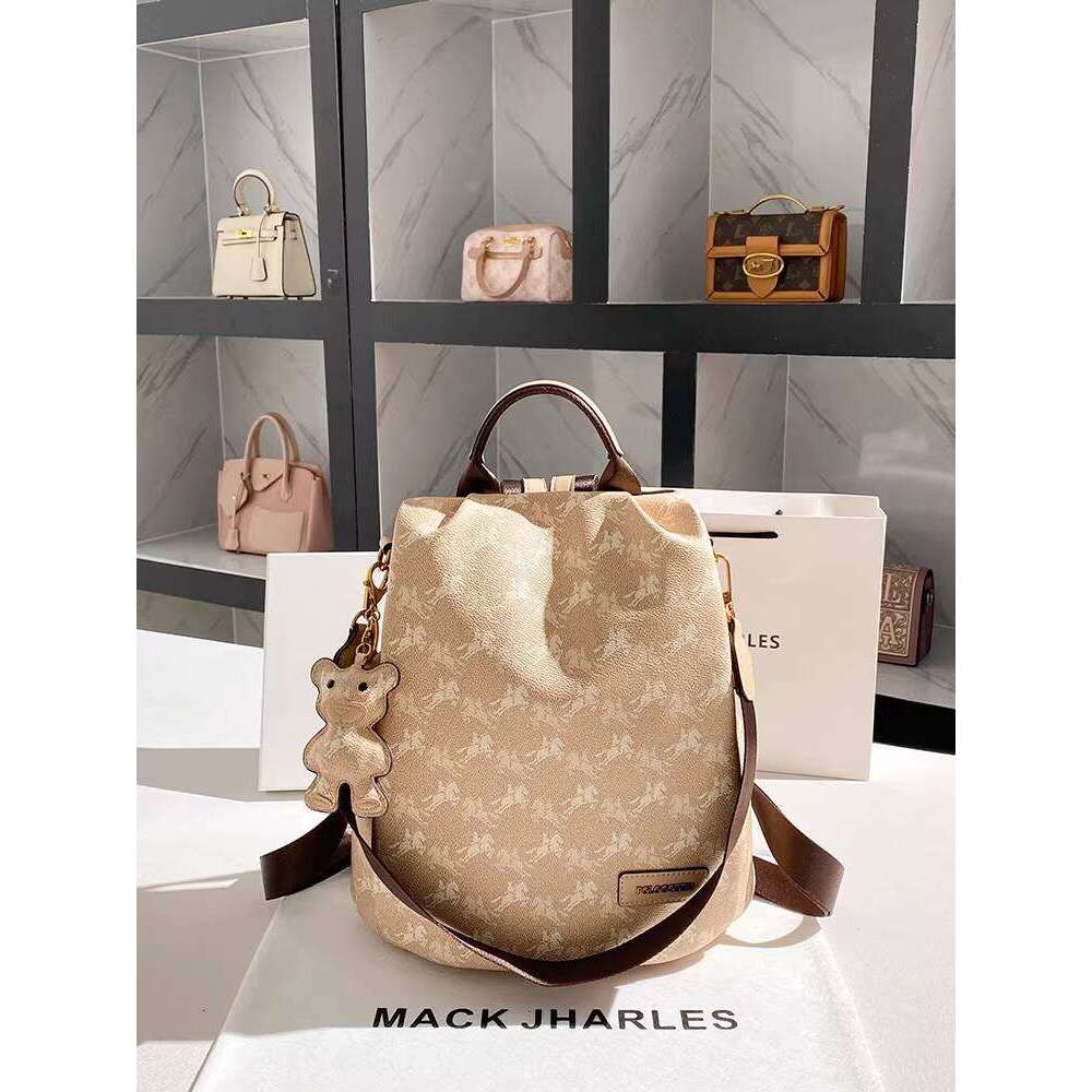 MACK JHARLES High-end Printed Large Capacity 2025 New Retro Travel Commuter Backpack