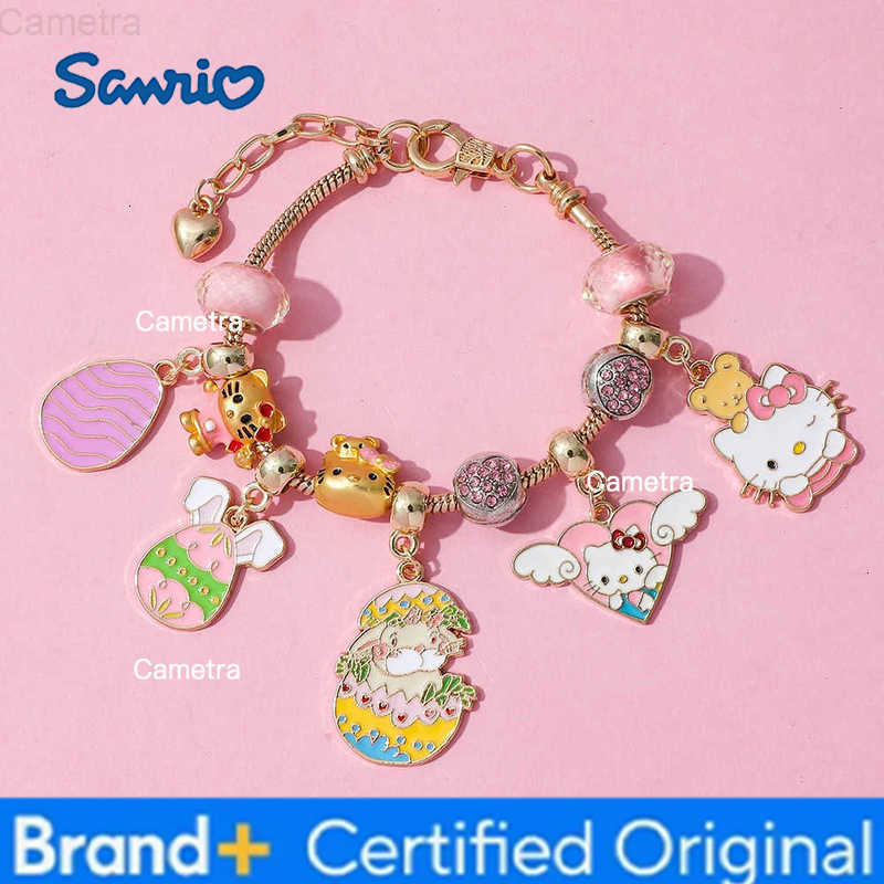 Sanrio Hello Kitty Anime Figure Advent Surprise Blind Box Fashion Exquisite DIY Charm Bracelet for Girls Jewelry Accessory Gift H251229
