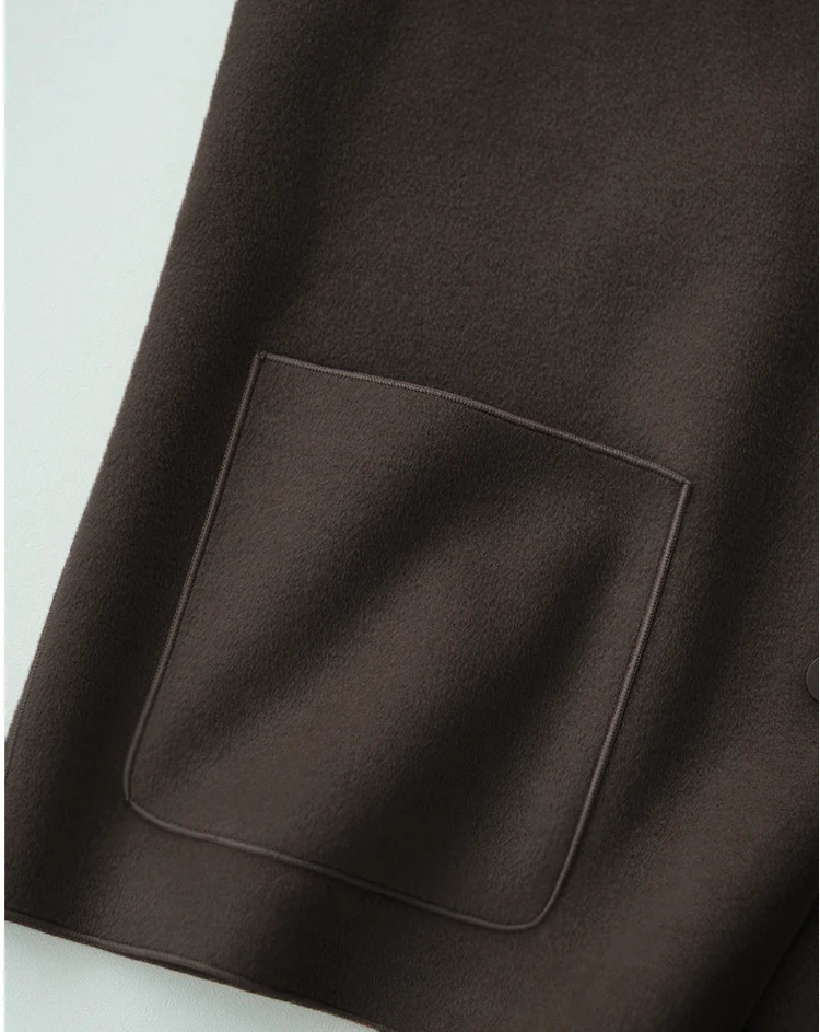 Early spring and autumn woolen vest hooded literary simplicity wild short coat 251219