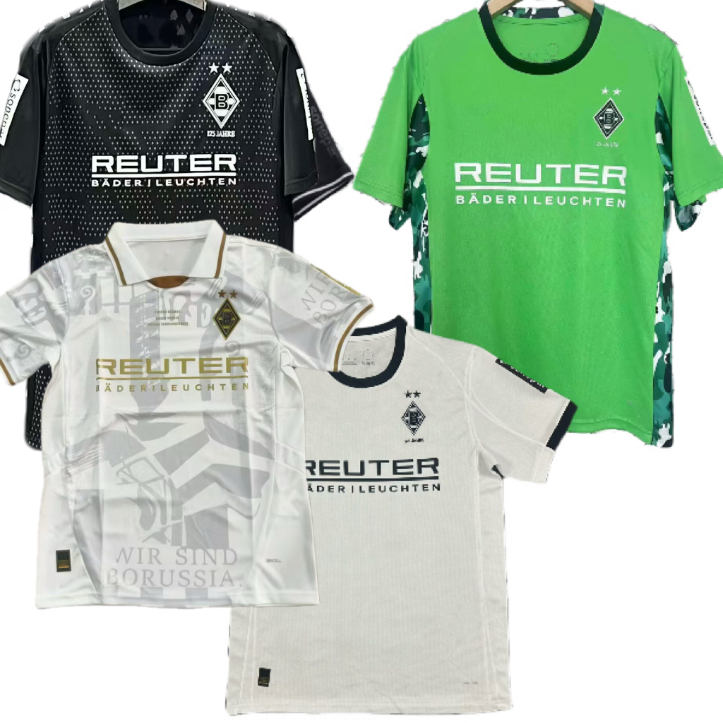 2025 2026 borussia monchengladbach soccer jerseys Gladbach ELVEDI PLEA ZAKARIA NEUHAUS GINTER THURAM home away 25 26 football men and kids shirt