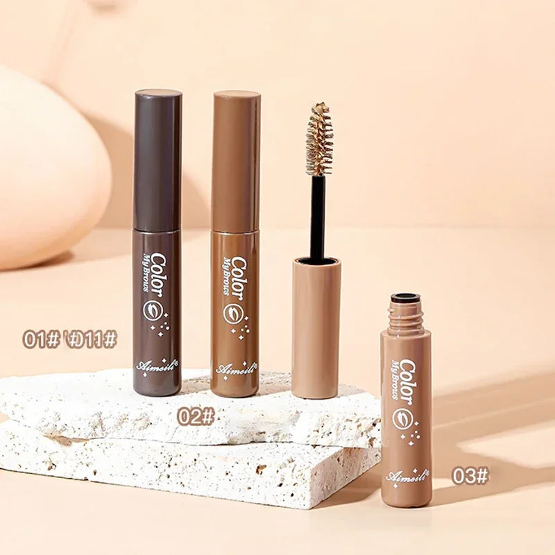 3 Colors Long Lasting Waterproof Eyebrow Mascara Cream Eye Brow Shadow Makeup Beauty Comstic Tools with Brush Dye Eyebrow Gel 251224