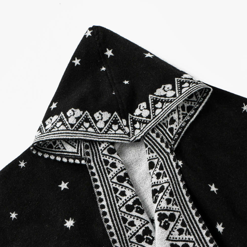 Autumn Winter New Ethnic Style Imitation Cashmere Warm Cape Simple Cold-Proof Matching Shawl For Women Eskeem