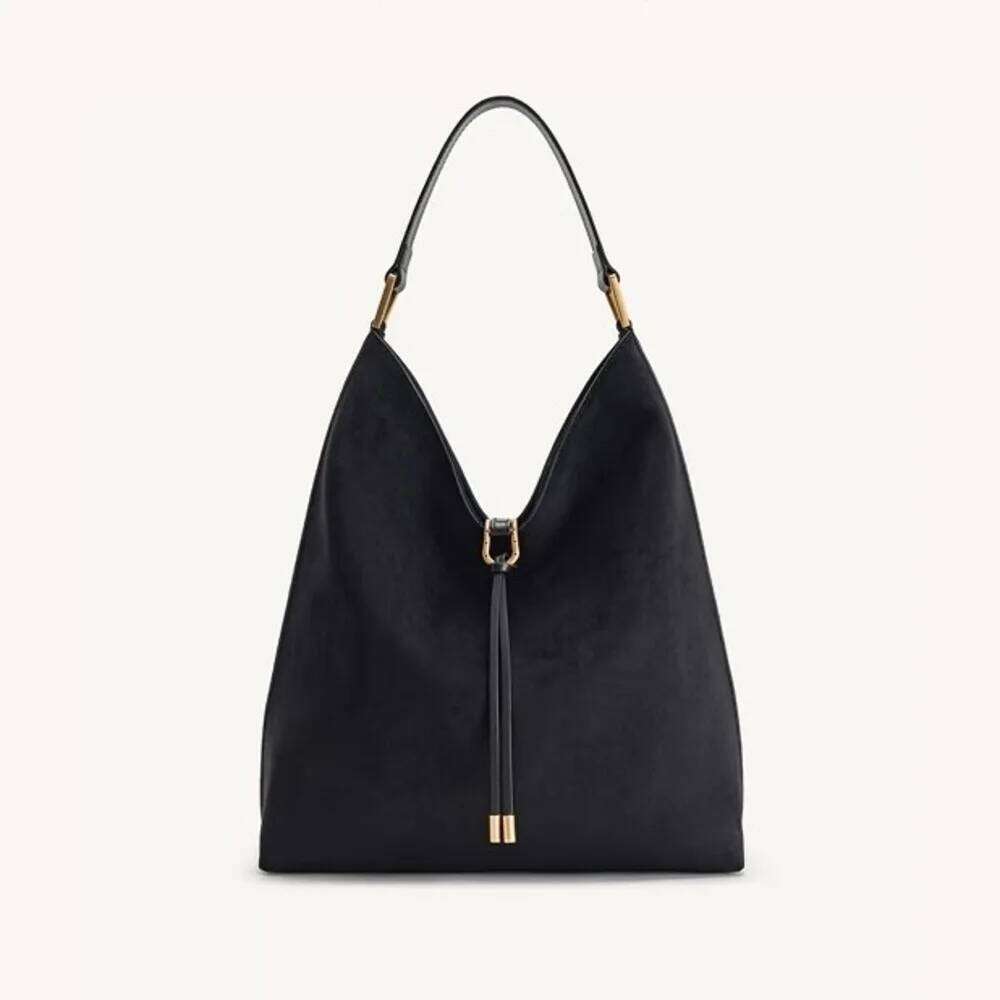 Suede Tote For Women 2025 Fashion New Hobo Large Capacity Lazy Shoulder Underarm Bag Top-Handle Bags Day Clutch Sac Main