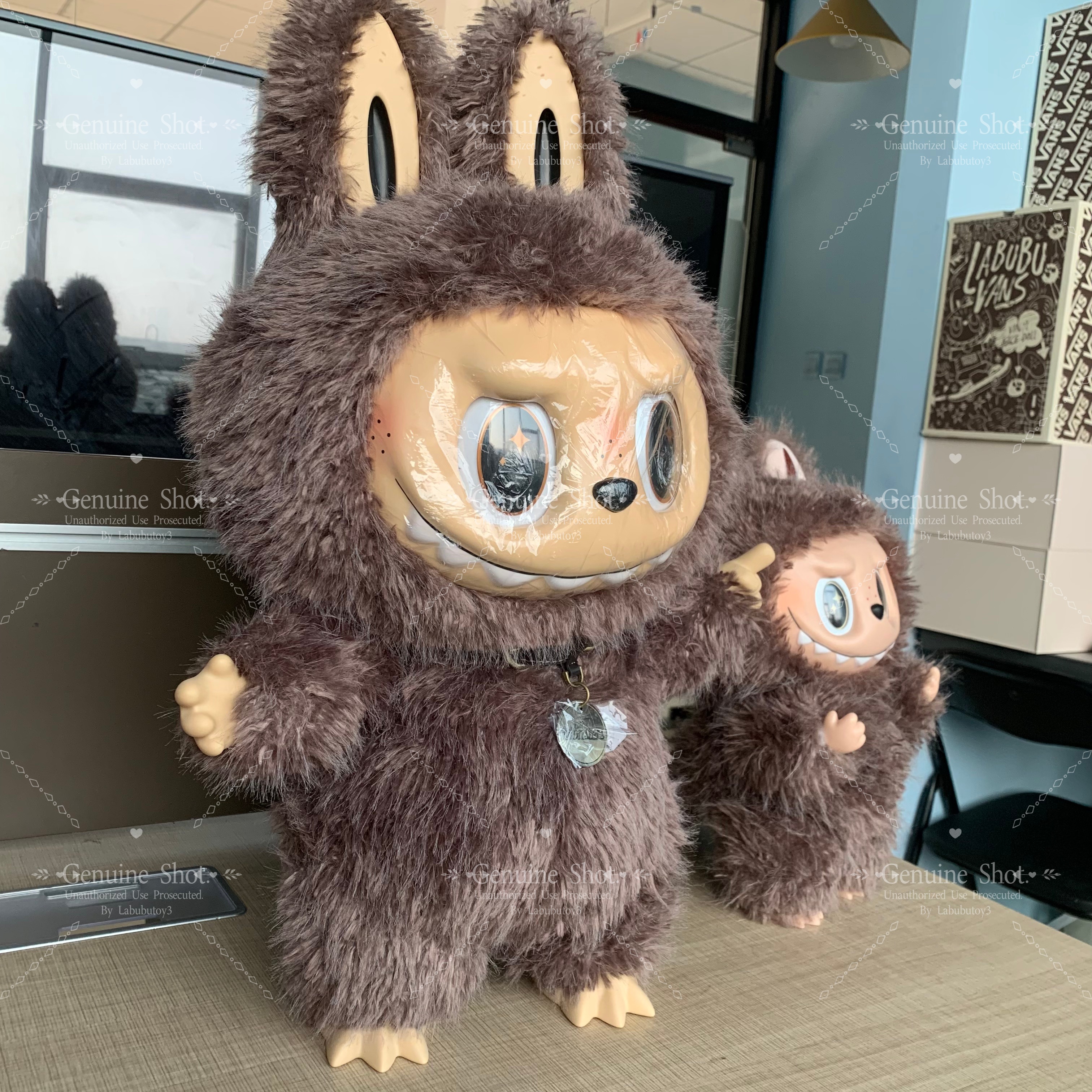 The Monsters Labubu 58CM 38cm Black Zimomo 10th Anniversary Series Angel In Clouds I Found You Vinyl Plush Doll yizhixing