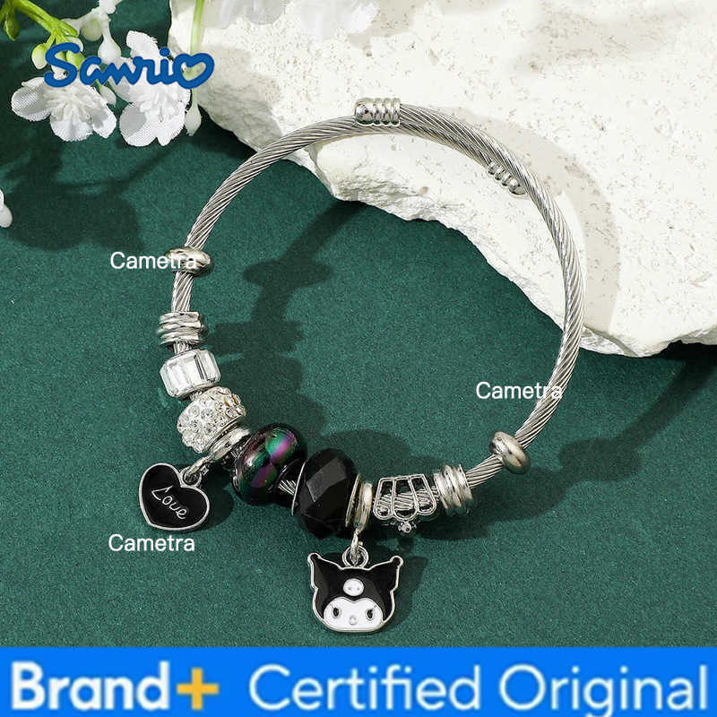 Sanrio Anime Character Hello Kitty Bracelet Fashion Classic Kuromi Cinnamoroll Bangle For Friends Birthday Jewelry Gifts H251229