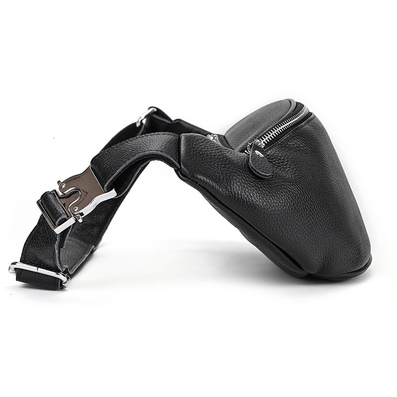 Fashion New 2015 genuine leather waist packs men money belt bag fanny pack small black brown free shipping H6.14#120 ddmySept