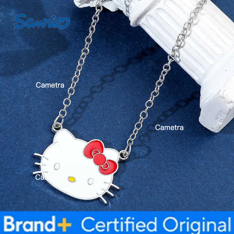 Sanrio 1pc Kawaii Hello kitty Necklace Pendant Anime Y2K Necklace Girl Fashion Accessories Party Gifts H251229