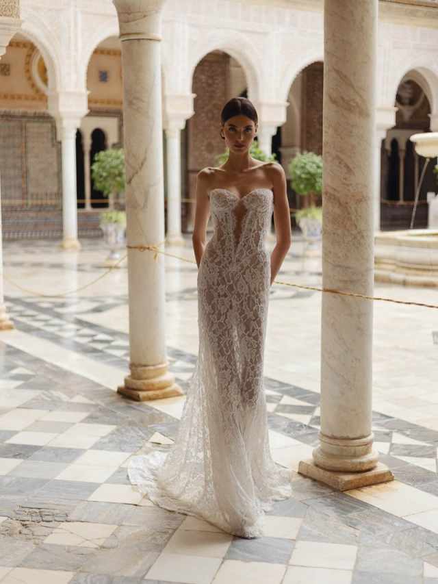 Sparkling Beaded Lace Appliques Wedding Dress Charming Sweetheart Neck Bridal Gown Customized Dreamy Mermaid Dresses For Bride