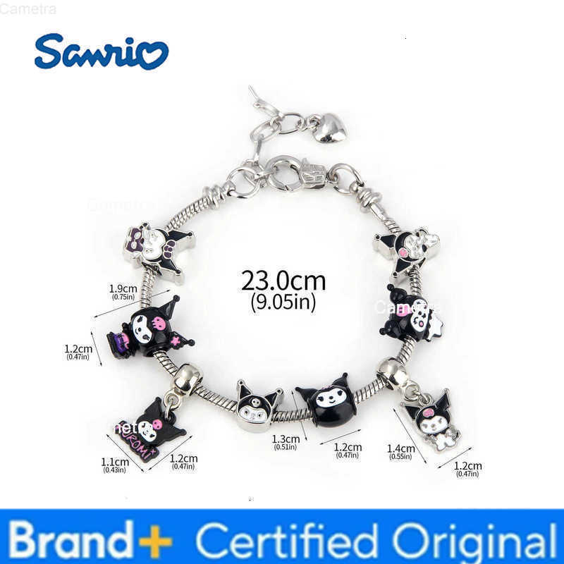 Sanrio Kawaii Kuromi Melody Bracelet Pendant Girl Detachable DIY Bracelet Fans Gift Cosplay Props For Women Jewelry H251229