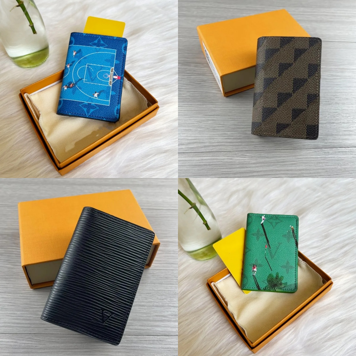 Luxury designer wallet women men vittonn bag Leather Opening Purse Wallets Retro Style Card Holder For Men Classic Card Holders Coin Famous Clutch