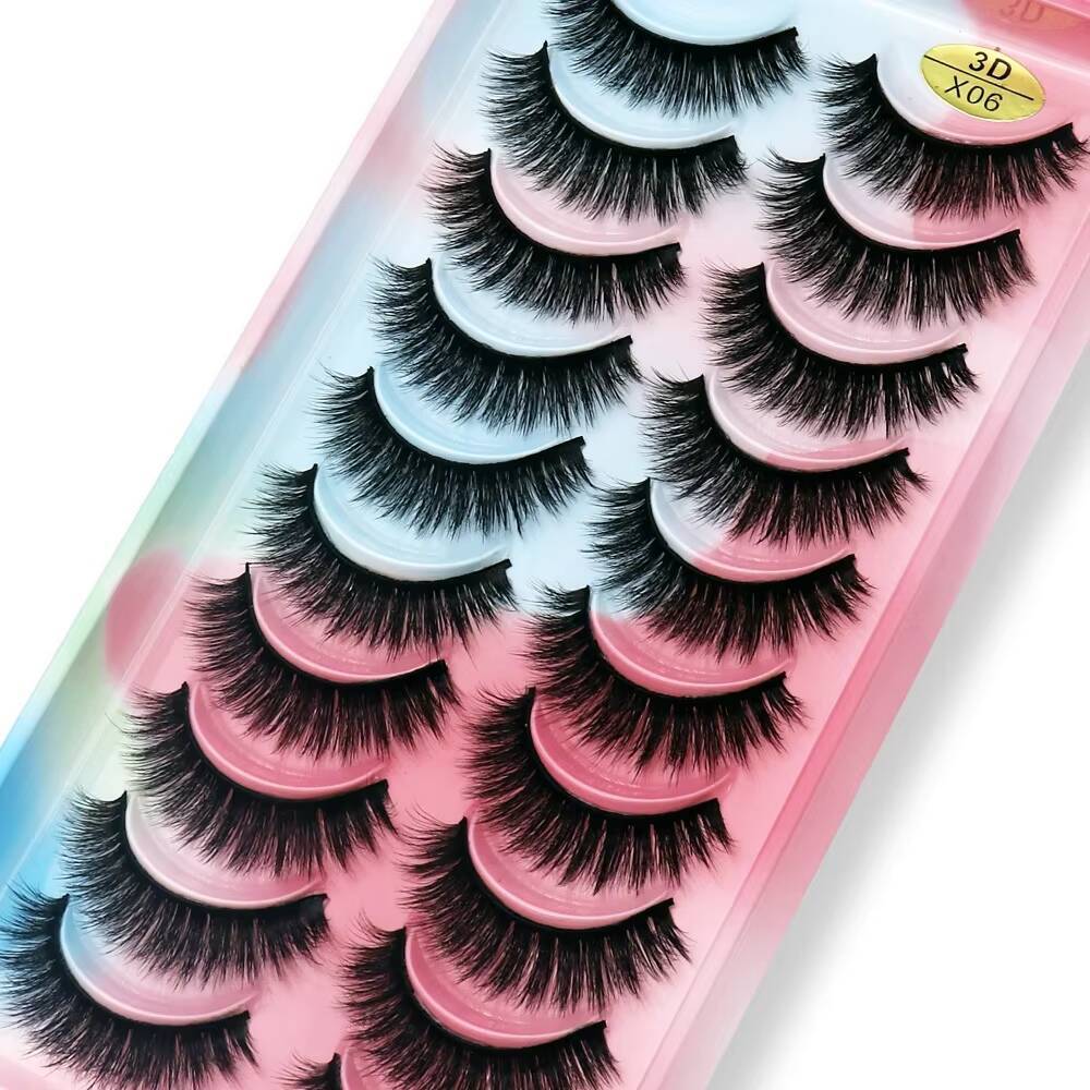 10 Pairs of Natural 3D False Eyelashes They Are Soft Lightweight and Comfortable Reusable False Eyelashes