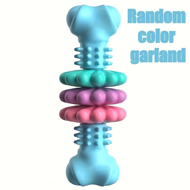 1Pc Indestructible Dog Chew Bone Toy for Aggressive Chewers Teeth Cleaning Training Chew Toy Small Medium Dogs Boredom Relief 251225