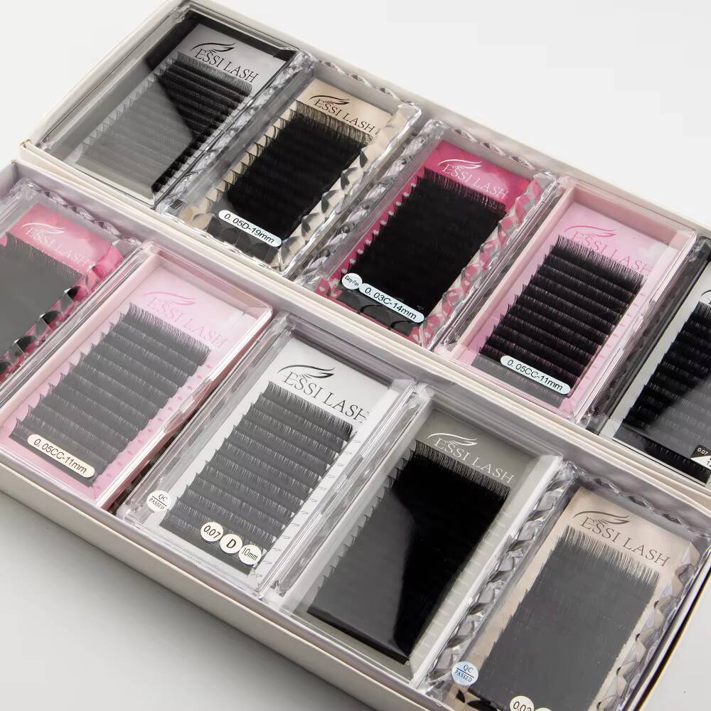 ESSI LASH Cashmere Individual Eyelash Extension Handmade Lashes Trays Wholesale Customized Lash Extension Supplies