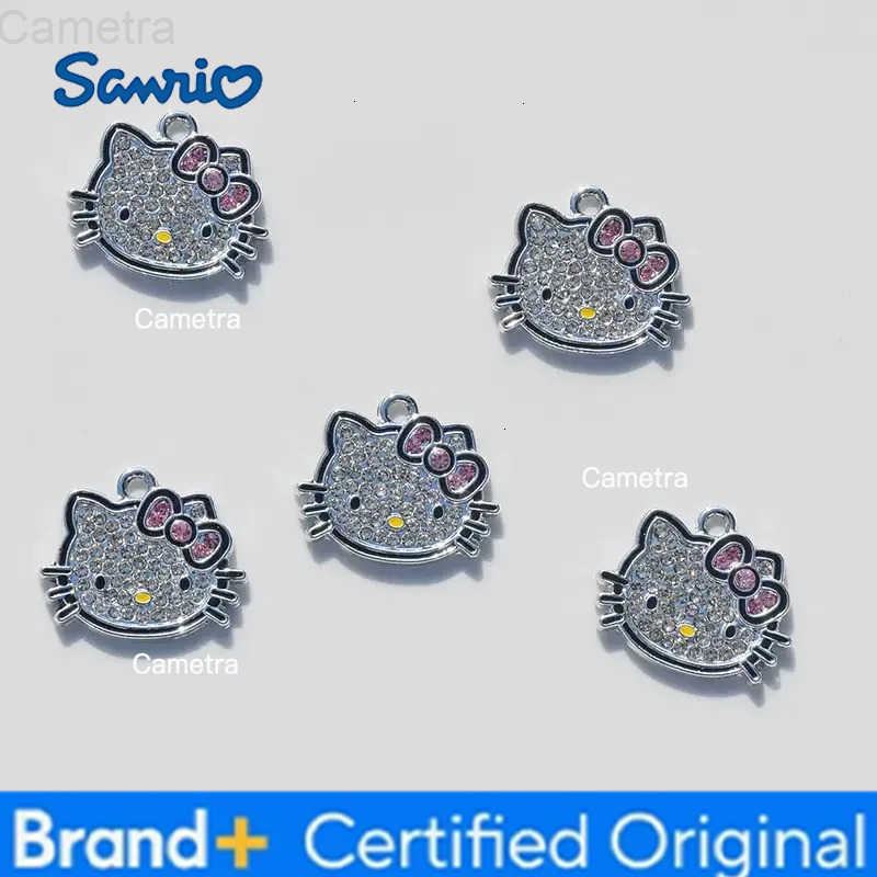 Sanrio 10pcs Hello Kitty Necklace Silver Color Layer Shining Bling Women Clavicle Chain Elegant Charm Wed Pendant Jewelry Gift H251229