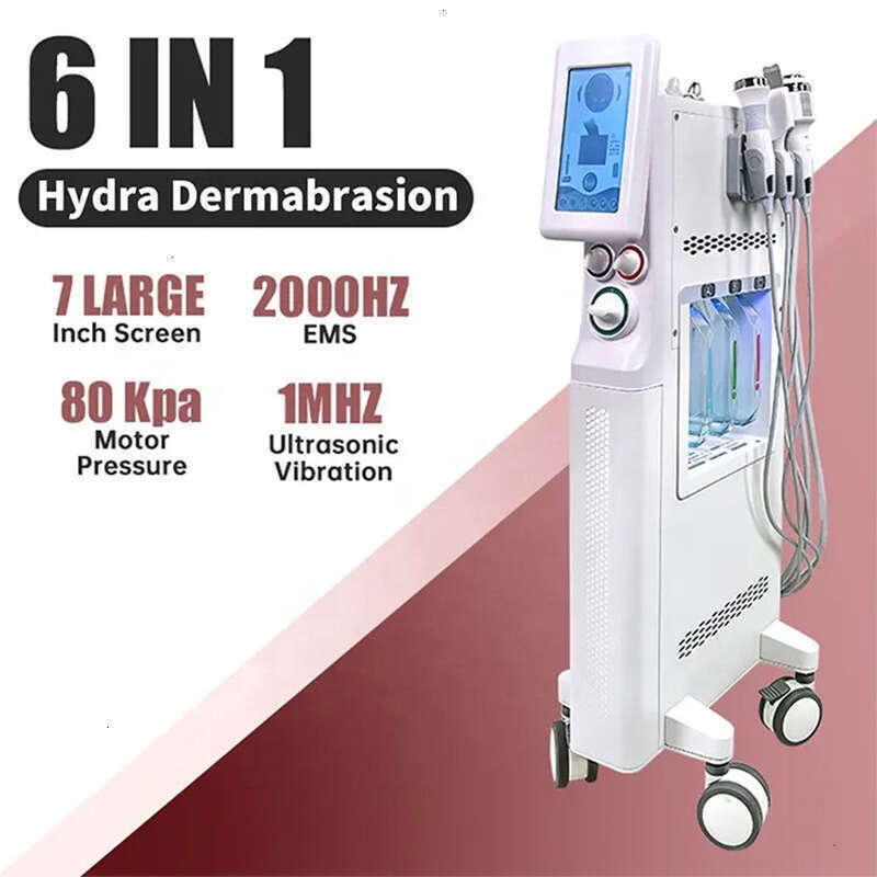 Hot Selling 6 In 1 Oxygen Microdermabrasion Skin Rejuvenation Machine Aqua Peelin Jet Facial Moisture Facial Deep Cleaning Skin Care Equipment