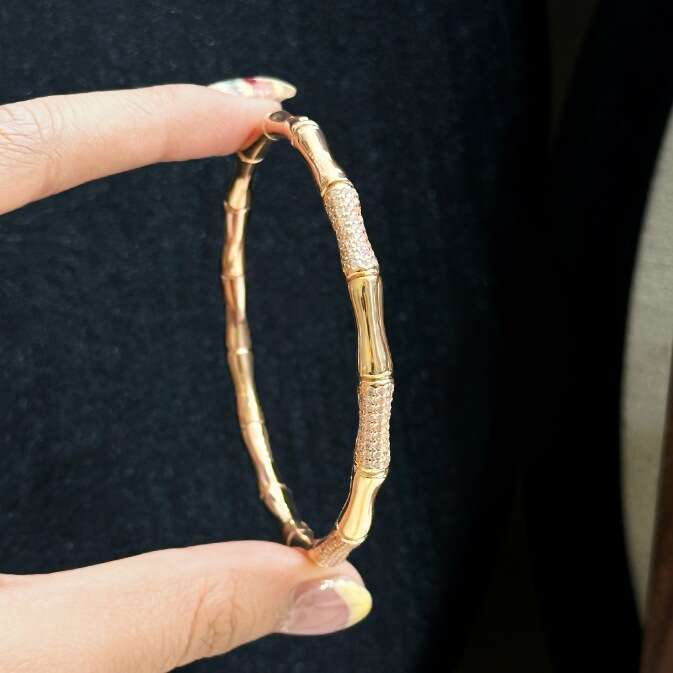 Bracelet For Women High-End Elegant Chinese Style Bamboo Knot Bracelet, Simple New Diamond-Studded Versatile Jewelry