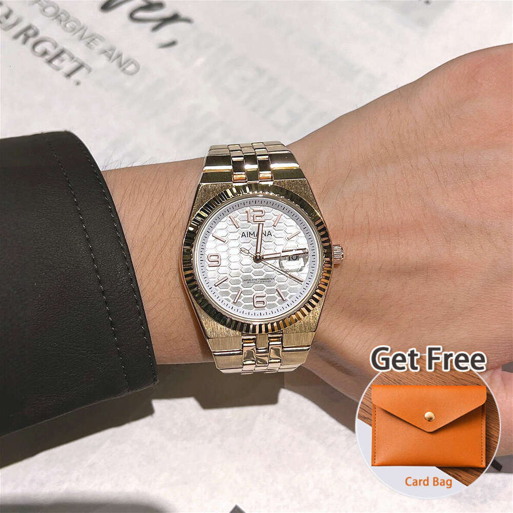 2026 New Style Brand Watch Honeycomb Dial Luminous Ultra-Thin Design Wristwatch