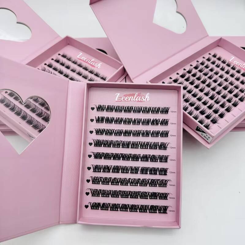 Korean PBT Fiber Individual Diy at Home Lash Extensions Professional Diy Pre Cut Volume Lash Cluster Diy Eyelash Extensions