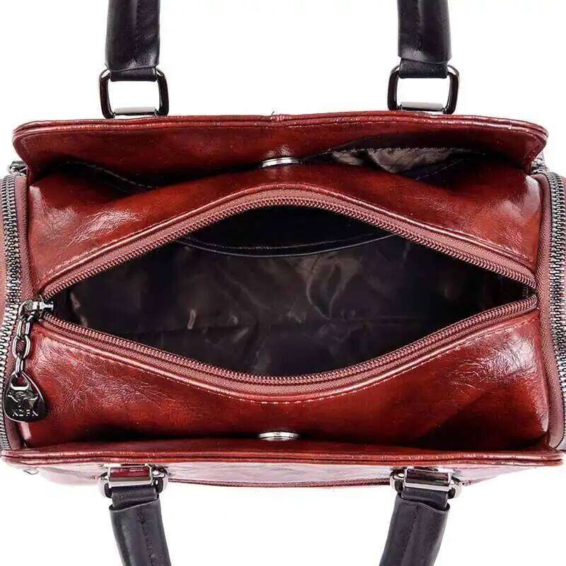 Designer Brand Shoulder Large Capacity Casual Tote Bag High Quality Soft Leather Top-Handle Bags Female Handbag