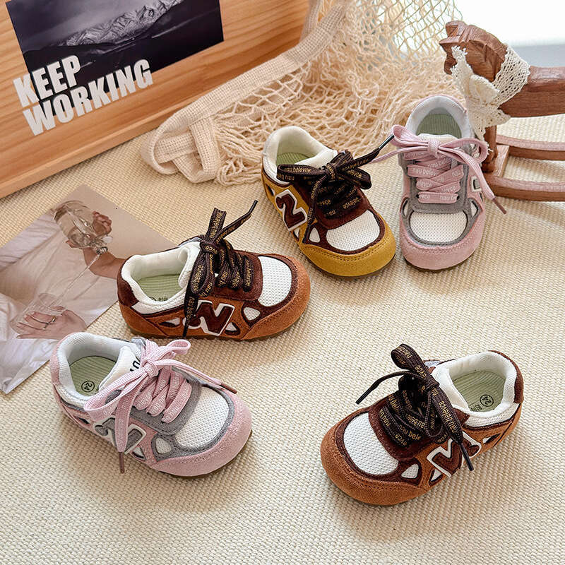 Children's Training 2025 Spring and Autumn New Korean Style Girls' Soft Sole Casual Sports Boys' Sneakers Forrest Gump Shoes